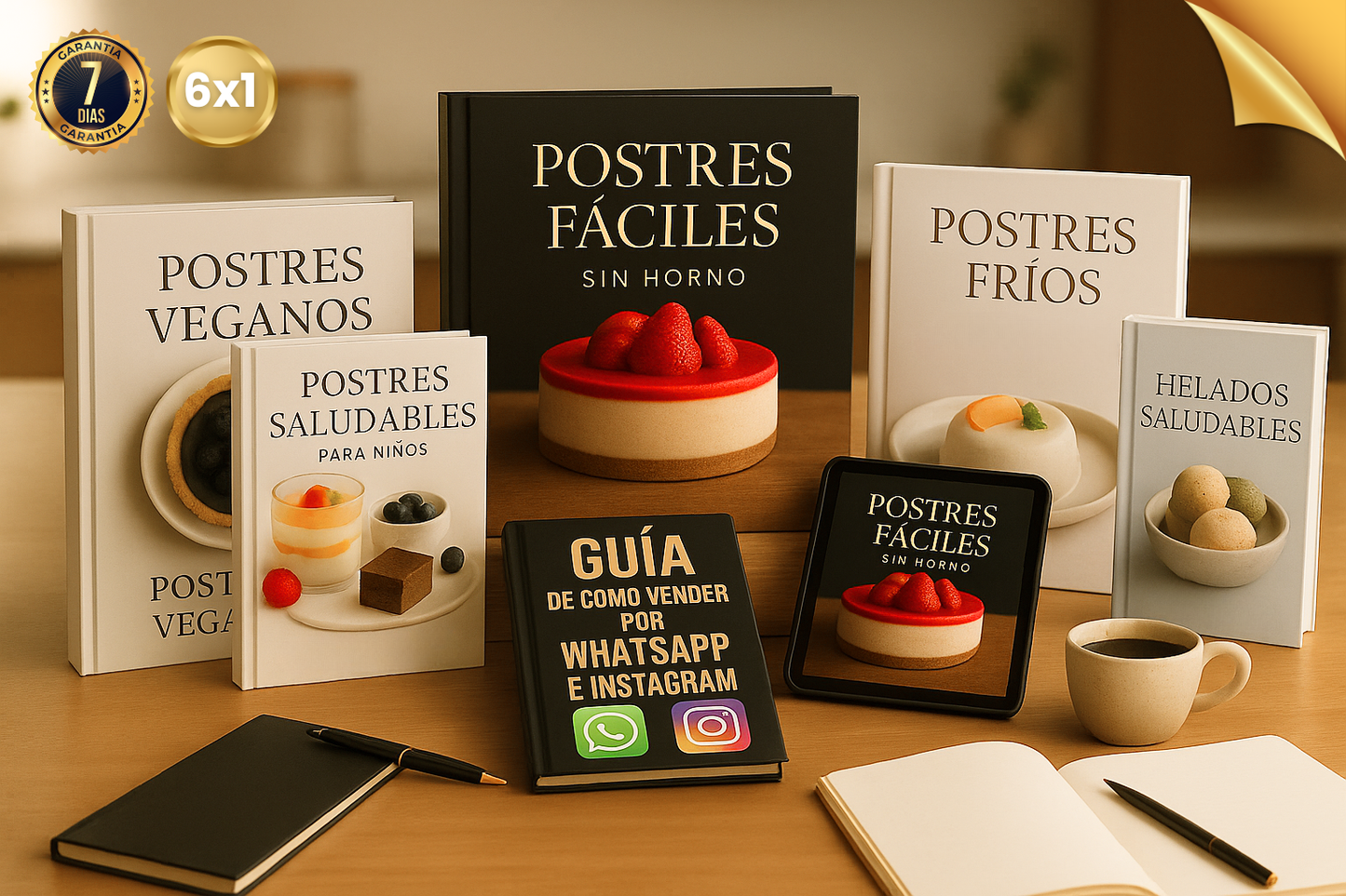 Postres Fáciles SIN HORNO + 5 BONUS DE REGALO 🎁