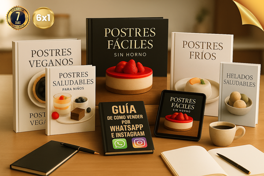 Postres Fáciles SIN HORNO + 5 BONUS DE REGALO 🎁